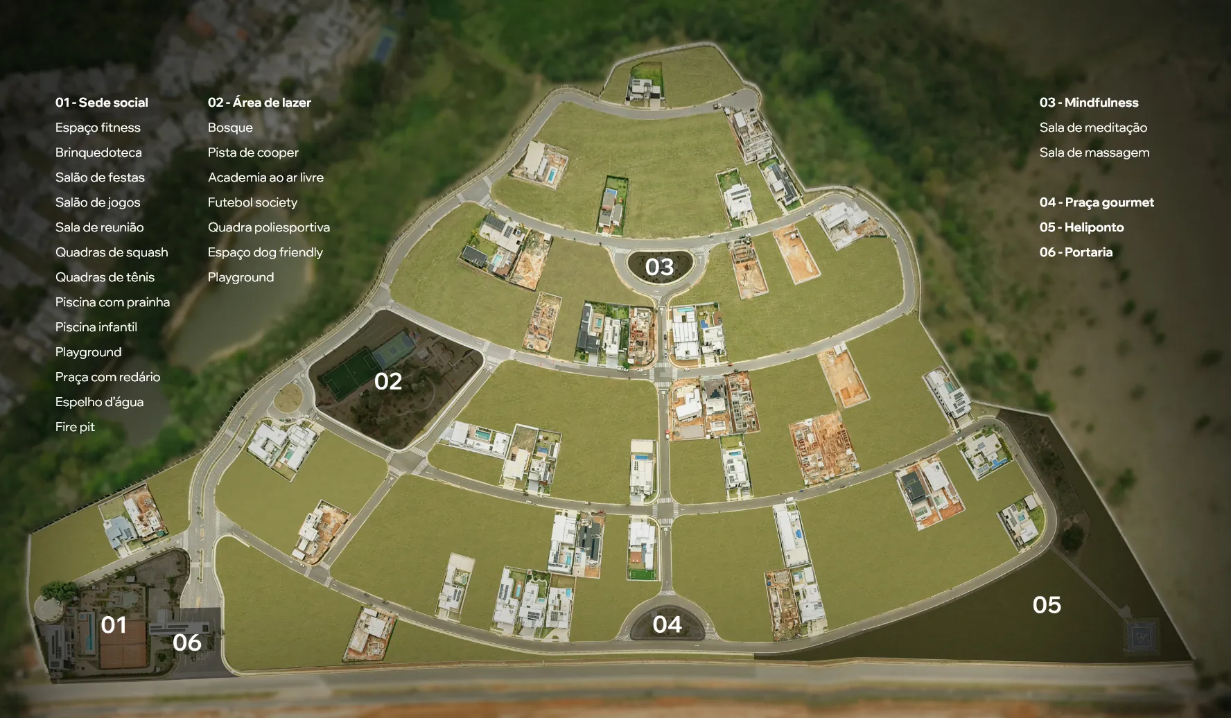 Mapa de implantação